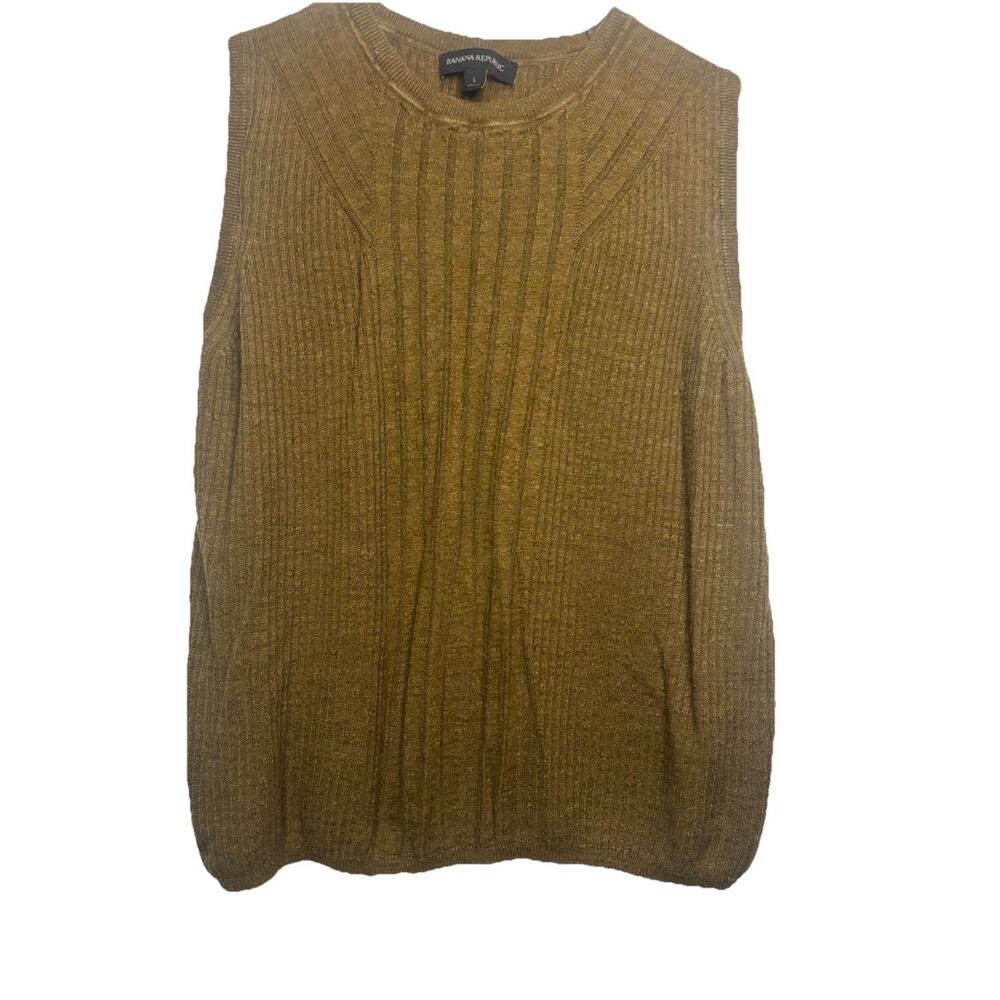 Banana Republic Olive Sweater Tank Size Large